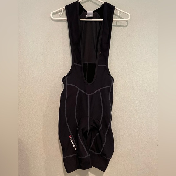 Men’s Garneau black padded bicycle suspender shorts. Size XL - Picture 1 of 5